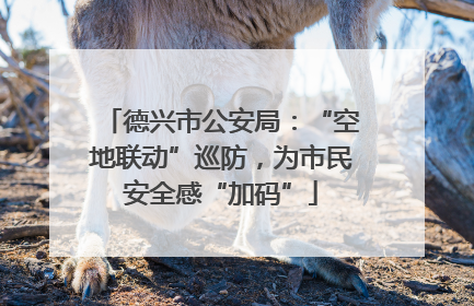 德兴市公安局：“空地联动”巡防，为市民安全感“加码”