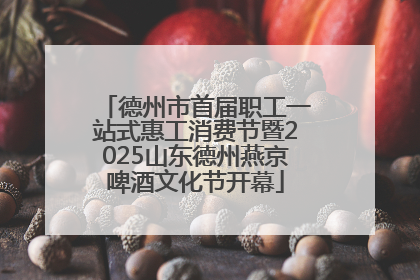德州市首届职工一站式惠工消费节暨2025山东德州燕京啤酒文化节开幕