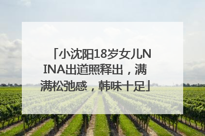 小沈阳18岁女儿NINA出道照释出，满满松弛感，韩味十足