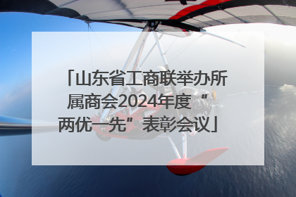 山东省工商联举办所属商会2024年度“两优一先”表彰会议