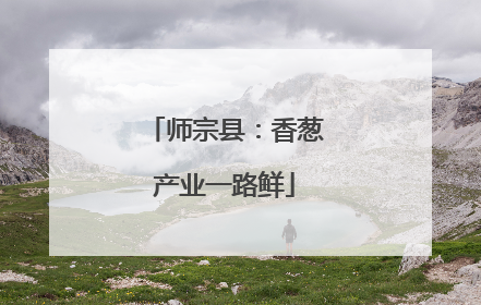 师宗县：香葱产业一路鲜