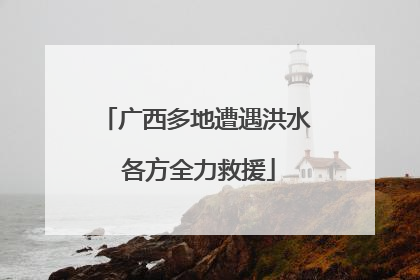 广西多地遭遇洪水 各方全力救援