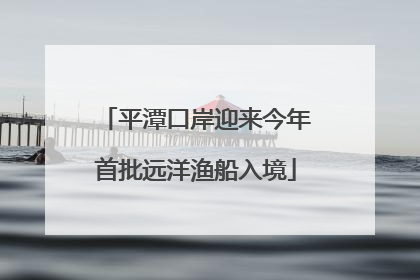 平潭口岸迎来今年首批远洋渔船入境