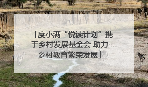度小满“悦读计划”携手乡村发展基金会 助力乡村教育繁荣发展