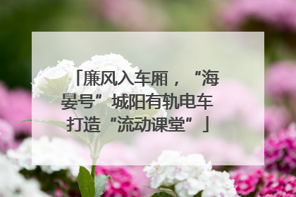 廉风入车厢，“海晏号”城阳有轨电车打造“流动课堂”