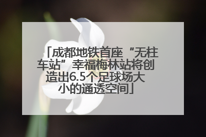 成都地铁首座“无柱车站”幸福梅林站将创造出6.5个足球场大小的通透空间