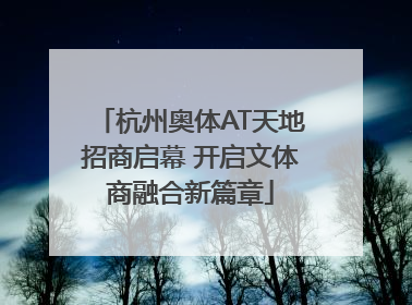 杭州奥体AT天地招商启幕 开启文体商融合新篇章