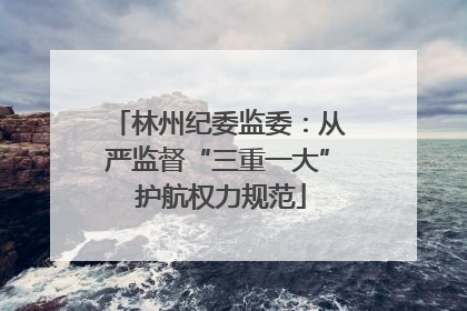 林州纪委监委：从严监督“三重一大” 护航权力规范
