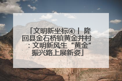 文明新坐标④丨 隆回县金石桥镇黄金井村：文明新风生“黄金” 振兴路上展新姿