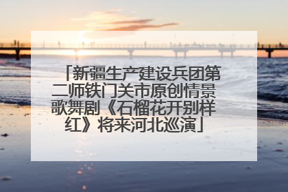 新疆生产建设兵团第二师铁门关市原创情景歌舞剧《石榴花开别样红》将来河北巡演