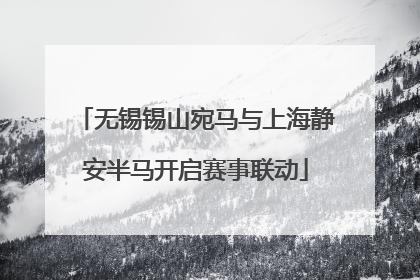 无锡锡山宛马与上海静安半马开启赛事联动