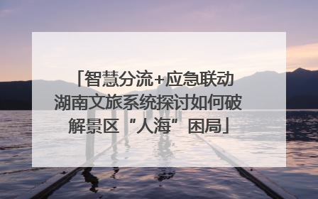 智慧分流+应急联动 湖南文旅系统探讨如何破解景区“人海”困局