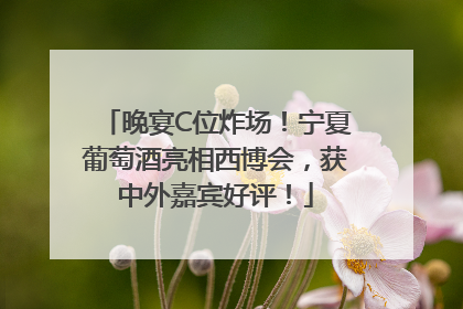 晚宴C位炸场！宁夏葡萄酒亮相西博会，获中外嘉宾好评！