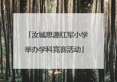 汝城思源红军小学举办学科竞赛活动