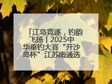 江岛竞逐，钓韵飞扬丨2025中华垂钓大赛“开沙岛杯”江苏南通选拔赛完美收杆