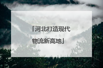 河北打造现代物流新高地