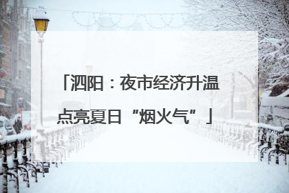 泗阳：夜市经济升温 点亮夏日“烟火气”
