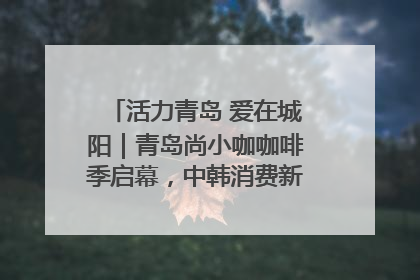 活力青岛 爱在城阳｜青岛尚小咖咖啡季启幕，中韩消费新场景点燃夏日热情