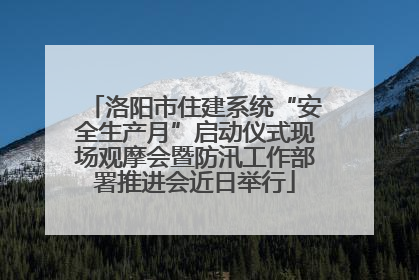 洛阳市住建系统“安全生产月”启动仪式现场观摩会暨防汛工作部署推进会近日举行