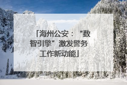 海州公安：“数智引擎”激发警务工作新动能