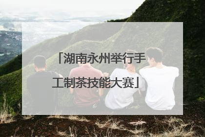 湖南永州举行手工制茶技能大赛