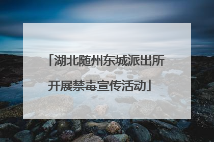 湖北随州东城派出所开展禁毒宣传活动