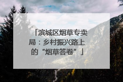 滨城区烟草专卖局：乡村振兴路上的“烟草答卷”