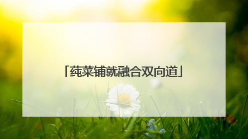 莼菜铺就融合双向道