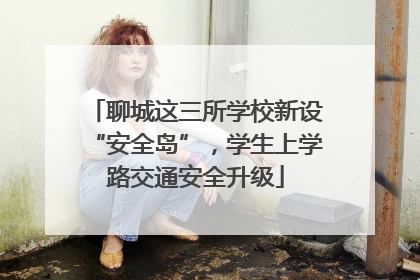 聊城这三所学校新设“安全岛”，学生上学路交通安全升级