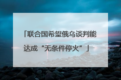 联合国希望俄乌谈判能达成“无条件停火”