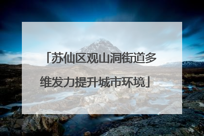苏仙区观山洞街道多维发力提升城市环境
