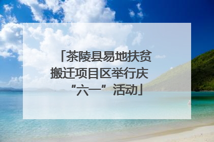 茶陵县易地扶贫搬迁项目区举行庆“六一”活动