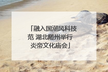 融入国潮风科技范 湖北随州举行炎帝文化庙会