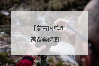 蒙古国总理遭议会解职