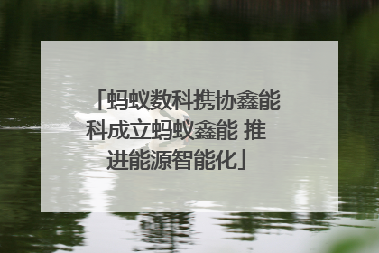 蚂蚁数科携协鑫能科成立蚂蚁鑫能 推进能源智能化