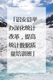 诏安县举办深化统计改革，提高统计数据质量培训班
