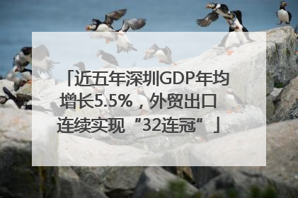 近五年深圳GDP年均增长5.5%，外贸出口连续实现“32连冠”
