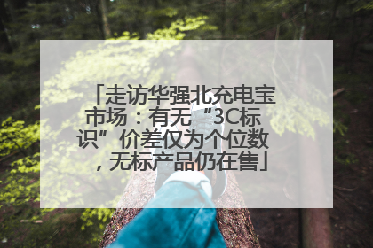 走访华强北充电宝市场：有无“3C标识”价差仅为个位数，无标产品仍在售
