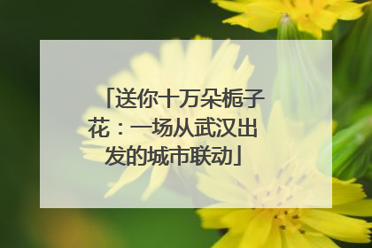 送你十万朵栀子花：一场从武汉出发的城市联动