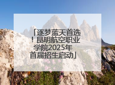 逐梦蓝天首选！昆明航空职业学院2025年首届招生启动
