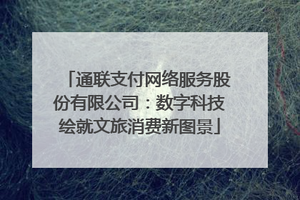 通联支付网络服务股份有限公司：数字科技绘就文旅消费新图景