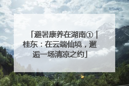 避暑康养在湖南①｜桂东：在云端仙境，邂逅一场清凉之约