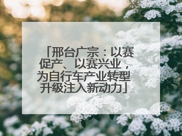 邢台广宗：以赛促产、以赛兴业，为自行车产业转型升级注入新动力