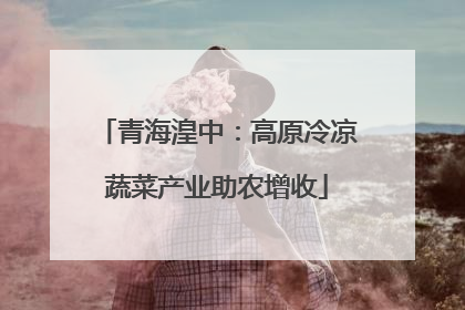 青海湟中：高原冷凉蔬菜产业助农增收