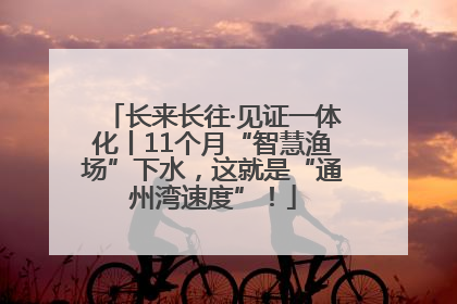 长来长往·见证一体化丨11个月“智慧渔场”下水，这就是“通州湾速度”！