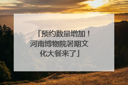 预约数量增加！河南博物院暑期文化大餐来了