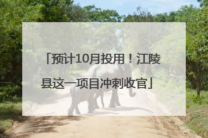 预计10月投用！江陵县这一项目冲刺收官