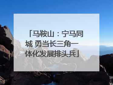 马鞍山：宁马同城 勇当长三角一体化发展排头兵