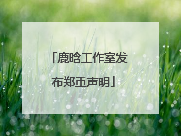鹿晗工作室发布郑重声明