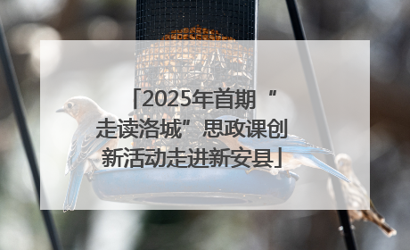 2025年首期“走读洛城”思政课创新活动走进新安县